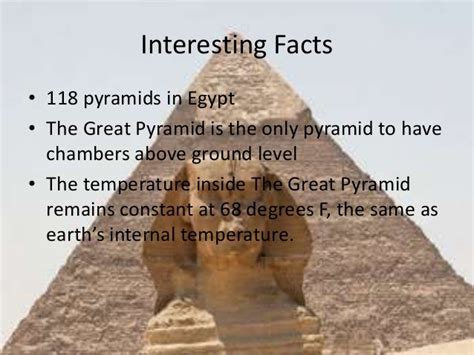 Facts About Egypt Pyramids