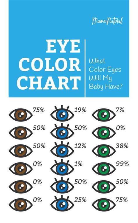 Baby Eye Color Chart Eye Color Chart Eye Color Chart Genetics Baby Eyes
