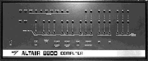 The Altair 8800 Front Panel Retrocomputerinstructionmanual