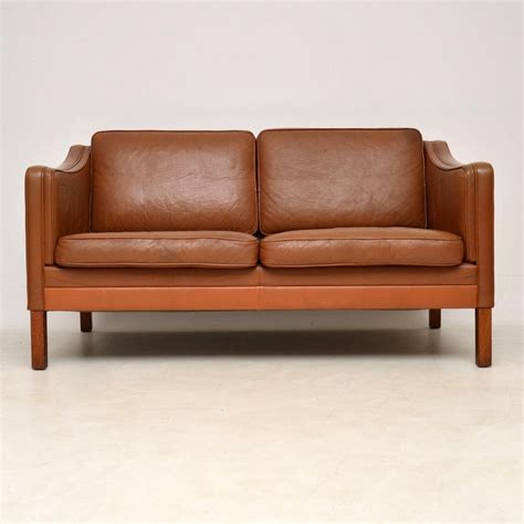 1960s Danish Vintage Leather Two Seat Sofa Retrospective Interiors Retro Furniture Vintage