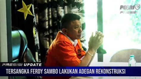 Ferdy Sambo Hadiri Rekonstruksi Kasus Brigadir J Menggunakan Baju Tahanan Dan Kondisi Tangan