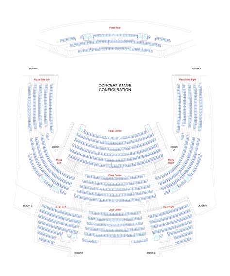Concert Stage Configuration Seating Chart Soka Performing Arts Center