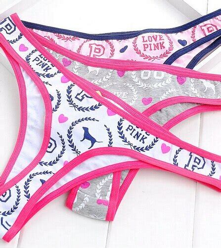 4pcs Sexy Panties Pink Gray Lingerie Tanga Teenage Underwear Women G