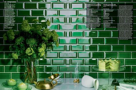 20 Emerald Green Subway Tile Backsplash