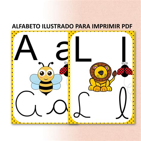 Alfabeto Ilustrado Para Imprimir Pdf Cl Cia Teixeira