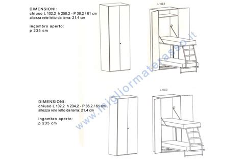 Se non sai quale scegliere, dai un'occhiata alle differenze. Misure Altezze Letti A Castello : Letto a castello in ...