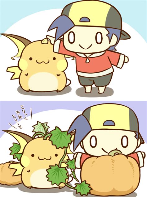Ethan And Raichu Pokemon And 2 More Drawn By Cafe Chuu No Ouchi
