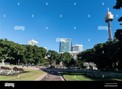 Archibald Fountain In Hyde Park In The Centre Of Sydney In New South Wales Australia Stock