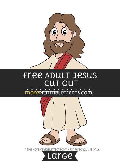 Free Adult Jesus Cut Out Large Jesus Bible Story Crafts Sunday