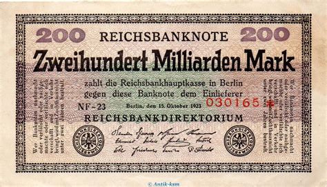 Beschäftigt man sich mit geldanlagen, ist es sinnvoll schließlich bemisst sich renditeerfolg so: Inflation Deutschland 1923 Reichsbanknote, 200 Milliarden ...