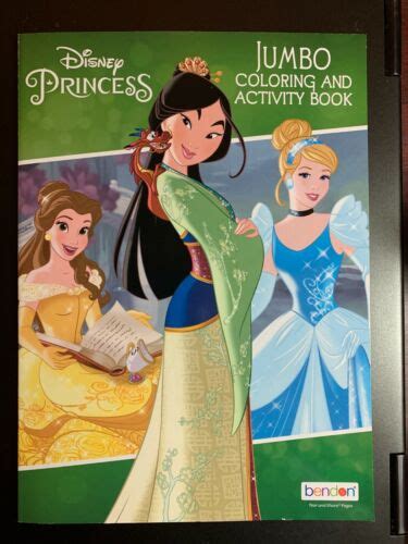 Disney Princess Jumbo Coloring And Activities Book New Cinderella Belle