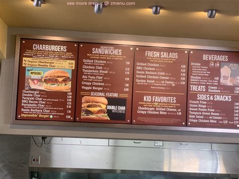 Menu At The Habit Burger Grill Restaurant San Diego Genesee Ave