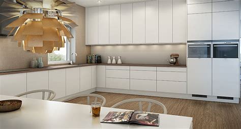 Modern clean lines, organic shapes, light, muted colours, natural materials. modern-scandinavian-kitchen | HomeMydesign