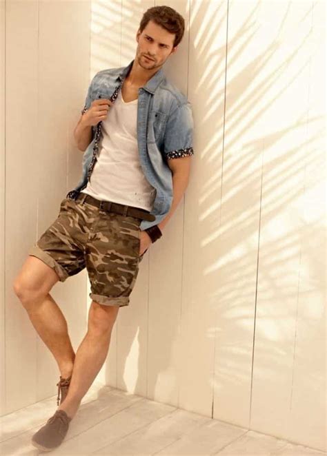 20 Stylish Mens Outfits Combinations With Shorts Summer Style