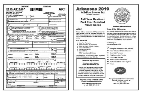 Arkansas Tax Forms And Instructions For 2019 Form Ar1000f