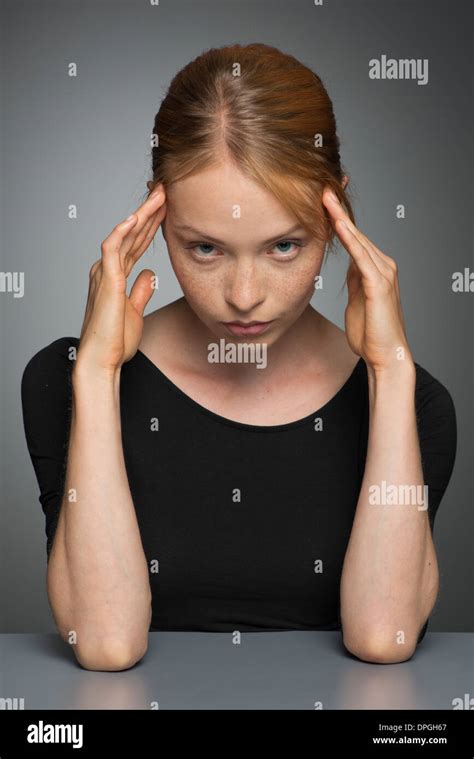 Holding Head Stress Hi Res Stock Photography And Images Alamy