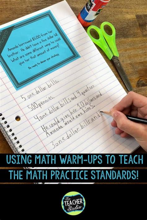 Daily Math Warm Ups Infusing The Math Practice Standards The Teacher