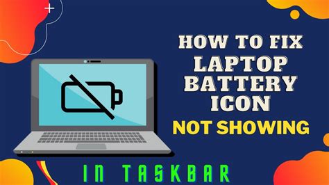 How To Fix Battery Icon Not Showing In Taskbar Windows 10817 Youtube