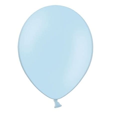 De helium zit verpakt in de ballon, waardoor hij de ballon omhoog duwt. Ballonnen 23 cm pastel baby blauw extra sterk voor helium ...