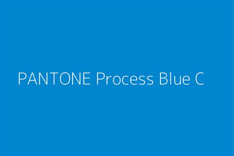 Pantone Process Blue C Color Hex Code
