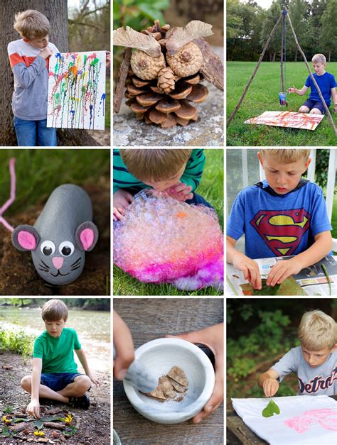 Fun Outdoor Arts And Crafts Ideas For Kids Fireflies And Mud Pies