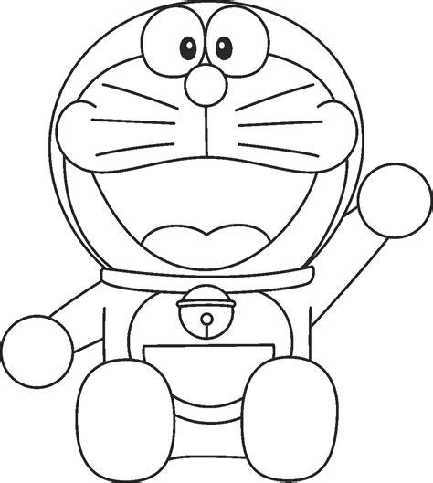 Gambar Mewarnai Doraemon Gambar Mewarnai Lucu