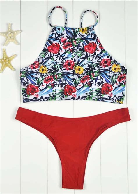 Bloom Emi Tank Bikini Hypegem High Neck Bikinis Bikinis Swimwear
