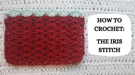 How To Crochet Iris Stitch Tutorial Diy Beginner Crochet Basic