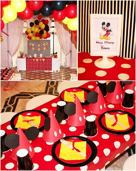 A Retro Mickey Inspired Birthday Party Party Ideas Party Printables