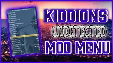 How To Download And Use Kiddions Mod Menu 093 Gta 5 Online 160