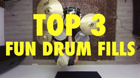 Top 3 Fun Drum Fills Drum Lesson Youtube