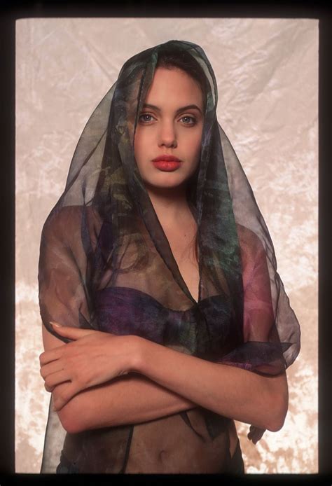 Rarely Seen Provocative Photos Of A Lingerie Clad Angelina Jolie At 16 ~ Vintage Everyday