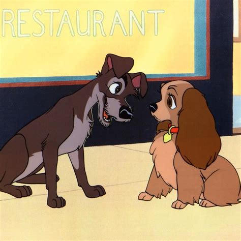 Disney Lady And The Tramp Limited Edition Serigraph Cel