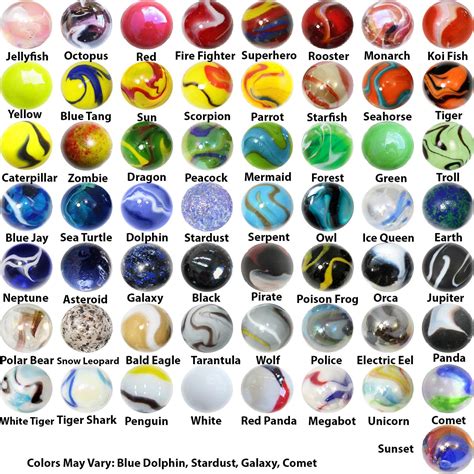 Mega Fun Marbles Player Bundle Pack Of 57 Different Styles Etsy Australia