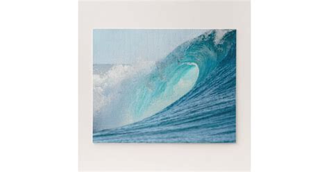 Look out for the new captain! Pacific big surfing barrel wave breaking jigsaw puzzle ...
