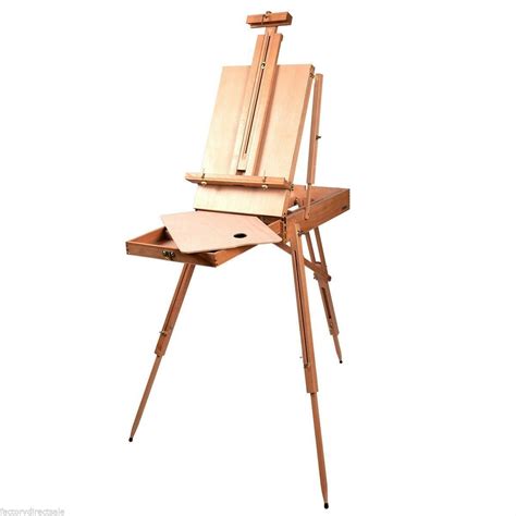 French Wooden Easel Sketch Box Portable Folding Art Artist Painters