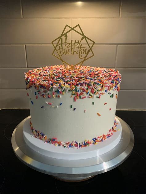 Sprinkle Birthday Cake Colorful And Delicious