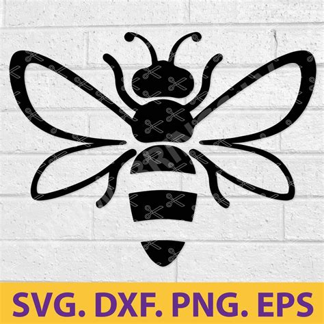 Bee SVG DXF PNG EPS Cut Files Bumble Bee SVG Honey Bee SVG