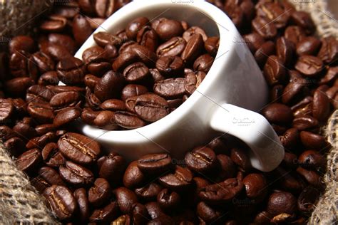 Fresh Roasted Coffee Beans In Burlap Containing Coffee Seed And Food Fresh Roasted Coffee