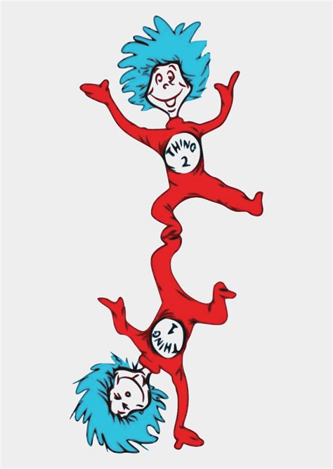 Dr Seuss Characters Png Dr Seuss Thing Cat In The Hat Cliparts