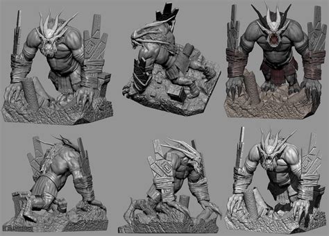 Artstation Scrap Monster Summon Posed For Fun Character From