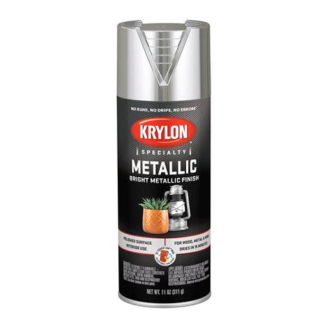 Krylon Metallic Spray Paint Bright Silver 11 Oz