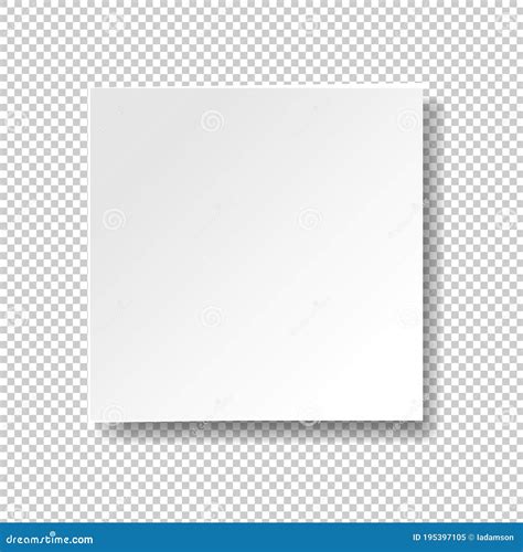 White Banner Isolated Transparent Background Stock Vector