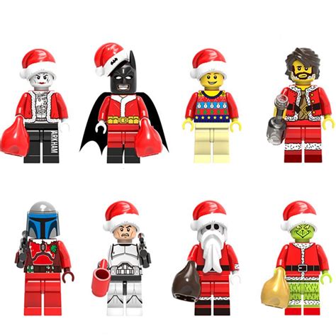 Christmas Minifigures Lego Compatible Toysuperhero Christmas Minifigure