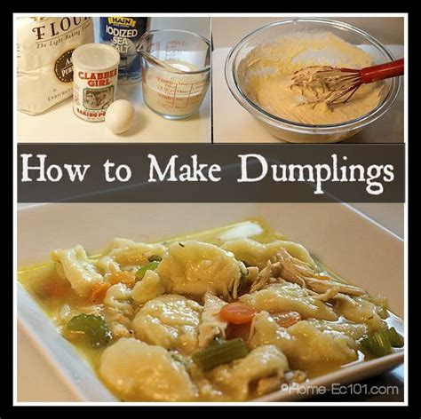 How To Make Drop Dumplings Home Ec101