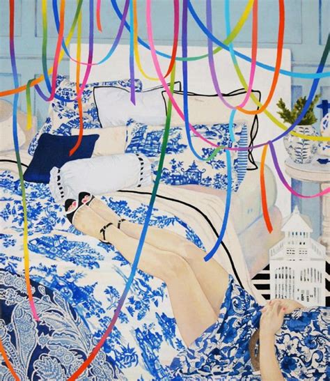 Naomi Okubos Paintings Focus On Textile Patterns In 2020 Japanese