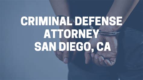 Criminal Defense Attorney San Diego All Trial Lawyers