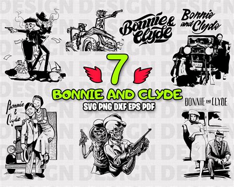 Bonnie And Clyde Svg Bonnie Clyde Poster Couple Svg Bonnie Shirt