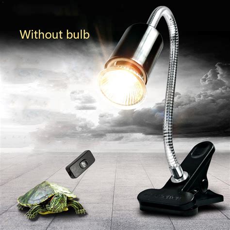 Flexible Reptile Lizard Heat Light Lamp Holder Turtle Basking Uv Bulb Clip Reptile Lamp Kit With