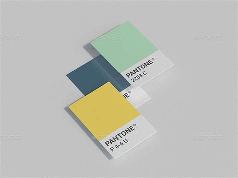 5 Pantone Color Cards Mockup Templates For Designer Smashfreakz